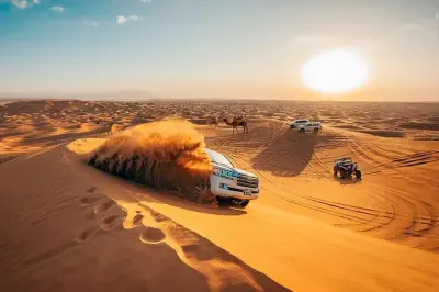 Safari dans le désert de Ras Al Khaimah : Dune bashing et barbecue