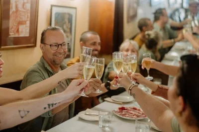Step into barcelona’s gothic quarter, taste classic tapas in old taverns, sip regional wines, and share stories with locals. includes food, drinks & guided walk.