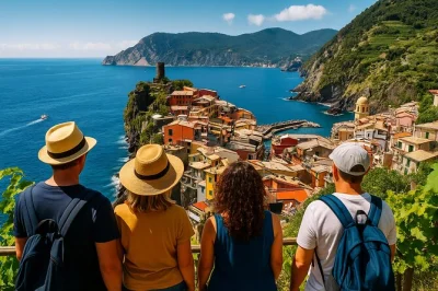 Feel the sea breeze in cinque terre, wander pisa’s piazza dei miracoli, and enjoy a scenic boat ride—all in one day from florence, with guide and transport included.