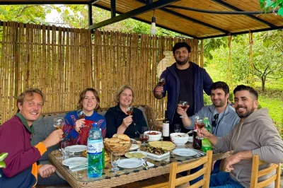 Descubre kakheti con catas privadas en bodegas familiares, almuerzo casero en un pueblo y paseos por sighnaghi. incluye recogida, guía local y todas las degustaciones.