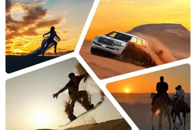 Feel the thrill of dune bashing and sandboarding on a sunset desert safari from doha, with camel ride, tea stop, and pickup included. book your qatar adventure today.