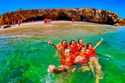 Start your marietas islands day trip from puerto vallarta with snorkeling, kayaking, and a premium open bar. includes lunch, gear, and pickup options for easy booking.