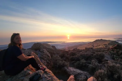 Watch wild bison, spot migratory birds, and hike to buffalo point for sunset views on antelope island—just outside salt lake city. includes transport and binoculars.