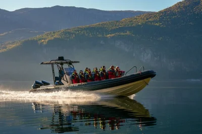 Feel the wind as you speed from stavanger harbor to lysefjord, get close to pulpit rock, explore vagabond cave, and taste waterfall spray—includes gear & local captain.