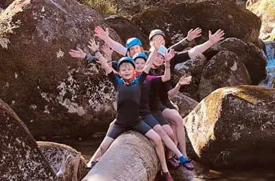 River Trekking Lagoas de Grade: Springen, tauchen, rutschen