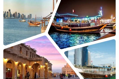 Feel doha’s contrasts on a city tour and dhow cruise—explore souq waqif, katara village, pearl-qatar, and the corniche. includes pickup and local guide.