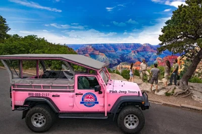 Feel the wind on a grand canyon south rim jeep tour, ending at grandview point with panoramic views. includes imax movie ticket & expert local guide.