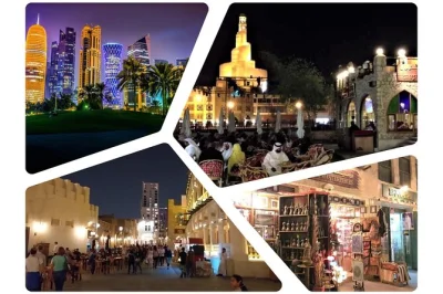 Feel doha’s energy after dark with a local guide—explore souq waqif, the pearl-qatar, katara cultural village, and the corniche. includes pickup & optional dinner.