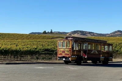 Step onto a vintage 1914 cable car in temecula for a wine tour with tastings, barrel room visits, and local stories—includes pickup and post-tour pizza happy hour.