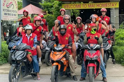 Ride the ha giang loop by motorbike with a local guide, private rooms, all meals, and pickup from hanoi or ha giang. swim at du gia waterfall and visit ethnic villages.