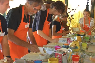 Step inside a milanese home for a hands-on pasta & tiramisù class, surrounded by family art. includes dinner, drinks, and easy subway access.