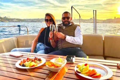 Feel the pulse of istanbul on a bosphorus yacht cruise with turkish snacks, fresh drinks, and live local guide commentary. includes comfort-focused yacht and city pickup.