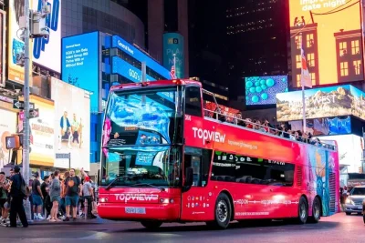 See new york city’s skyline glow from an open-top bus, with live stories and trivia. includes panoramic views, photo stops, and a local guide—book your spot.
