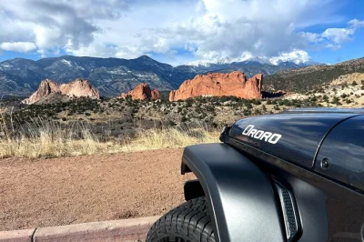 Feel the red rocks of garden of the gods, sip mineral springs in manitou, and ride old stage road’s forested curves. small group tour with snacks and local guide.