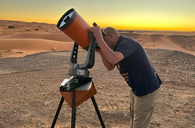 Merzouga Wüstensonnenuntergang mit Dinner und Sternenbeobachtung