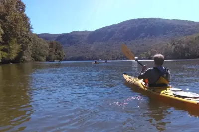 Kayak à Raccoon Mountain depuis Chattanooga : Visite guidée en automne