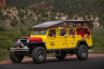 Feel the wind in an open-air jeep as you explore garden of the gods, north cheyenne canyon, and manitou springs with a local guide. includes blankets and group fun.
