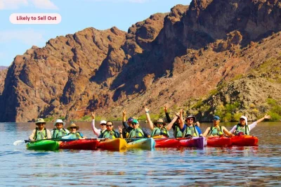 Swap the strip for a small-group kayak tour on the colorado river—includes hotel pickup, expert guide, snacks, and digital photos. paddle to emerald cave and relax.