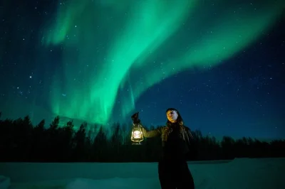 Chase the aurora from rovaniemi in a comfortable van, guided by a local photographer. flexible route, hotel pickup, snacks, and pro photos included.