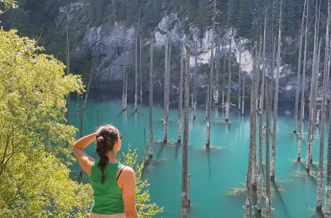 Charyn Canyon & Kolsai Lakes tour: Submerged forest