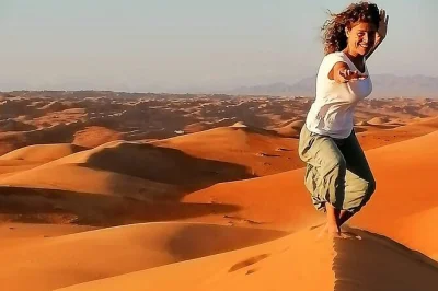 Feel the heat of wahiba sands, swim in wadi bani khalid’s pools, and meet bedouin hosts on this private oman day trip with pickup from muscat included.