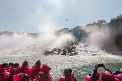 Feel the spray on a vip niagara falls boat ride, walk with a local guide, and descend behind the roaring water—includes skip-the-line access and poncho.