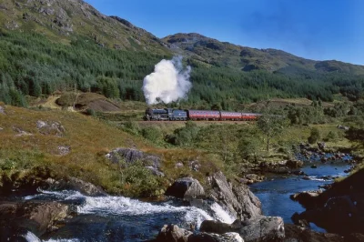Step aboard the jacobite steam train from mallaig, see glenfinnan viaduct, explore glencoe and highland villages, with transport and local guide included.