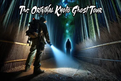 Step into kyoto’s shadows with a night ghost tour through arashiyama’s bamboo forest, chilling urban legends, and a solo walk in the dark—drink included.