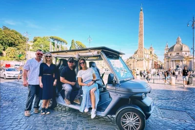 Feel the city’s pulse on a private rome golf cart tour—choose your route, ride with a local guide, and see iconic sights like trastevere & the colosseum. includes pickup.