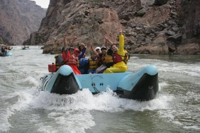 Feel the colorado river’s rush on a one-day grand canyon white water rafting trip from las vegas, with hualapai guides, lunch, and hotel pickup included.