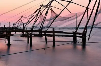Fort Kochi étnico: Redes chinas de pesca y mercado de especias