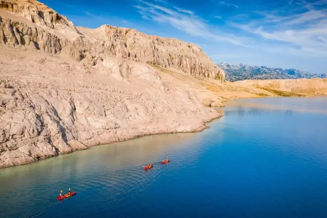 Sea Kayaking in Pag Bay, Dalmatia: Caves and Cliffs