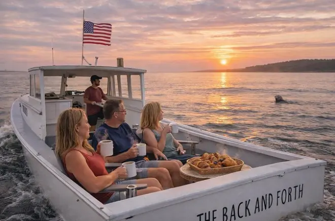 Crucero con café en Penobscot Bay: Pequeño grupo en barco langostero