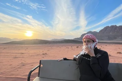 Explore wadi rum’s top sites by jeep, sleep in a private bedouin tent, and enjoy local meals. full-day adventure with all main highlights and overnight stay.