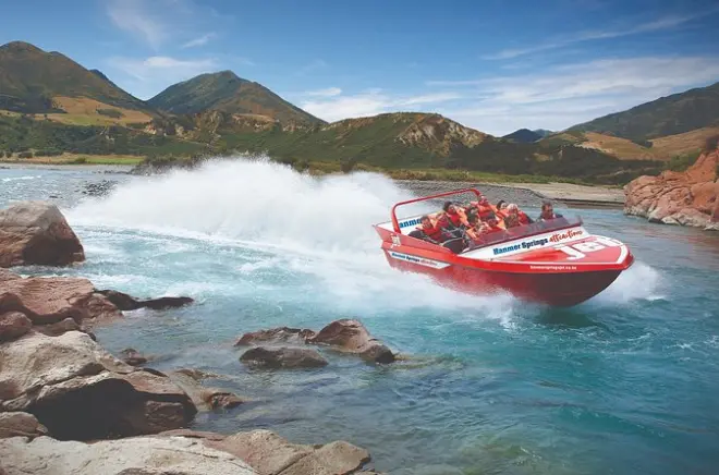 Hanmer Springs Jetboot: 360-Grad-Drehungen auf dem Waiau River