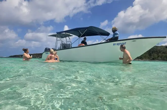 Fonds Blancs Martinique Bootstour: Schwimmen am weißen Meeresgrund