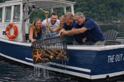 Pesca dell’aragosta a Belfast con vere nasse nella baia Penobscot