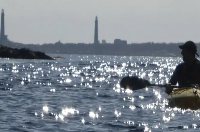 Kayaking North of Boston Island: Twin Lighthouses & Wildlife