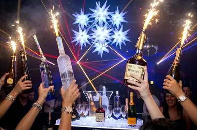 Night club VIP em Curaçao com camarote, narguilé e food truck