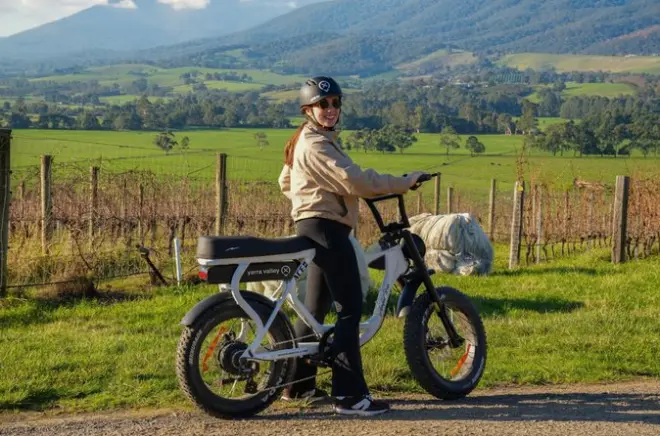 Yarra Valley e-bike: 40 km no Rail Trail com vinho e almoço