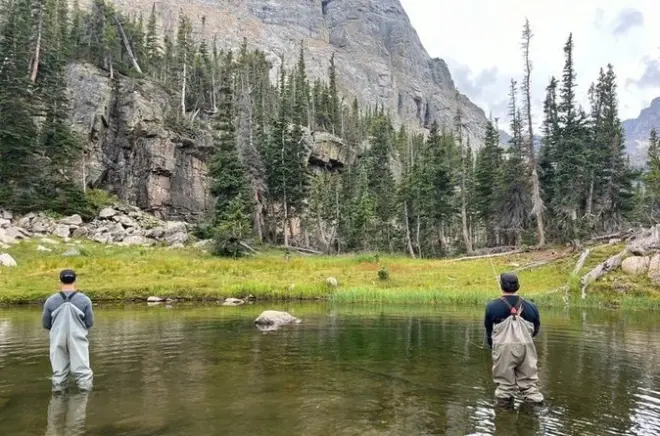 Pêche à la mouche dans les Rocky Mountains avec guide expert