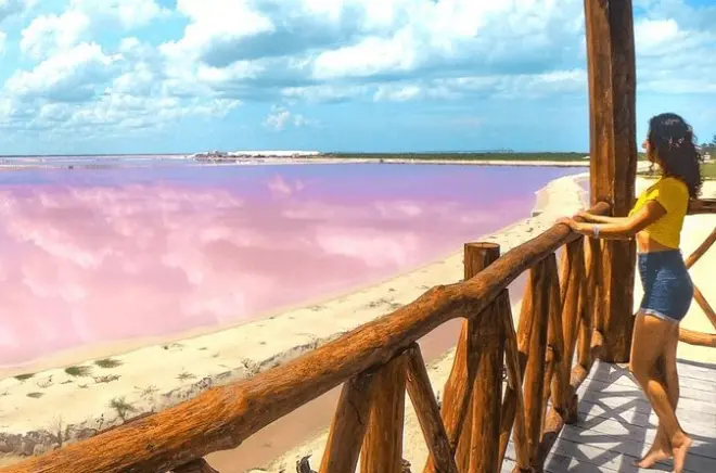 Las Coloradas & Rio Lagartos Tour: Bootsfahrt am pinken See