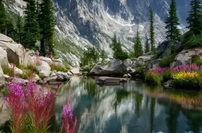 Mirror Lake e montagne Uinta da Park City