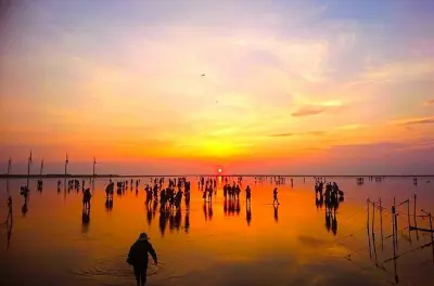 Passeio em Taichung: Templos e pôr do sol em Gaomei com guia