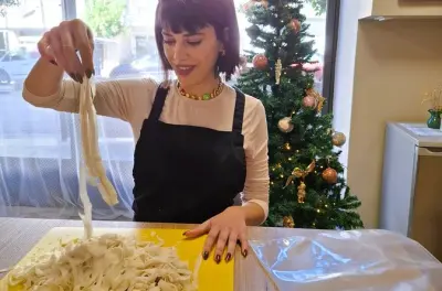 Aula de culinária em Nafplio com degustação de vinho e almoço