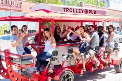 Laugh with locals, pedal through downtown raleigh’s best bars, and enjoy a free drink—includes guide, cooler, and two hours of stories on wheels.