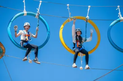 Sky Gym Hochseilgarten in Skull Canyon: Über 100 Elemente