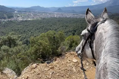 Cabalgata en Kemer con vistas al monte y paseo en grupo