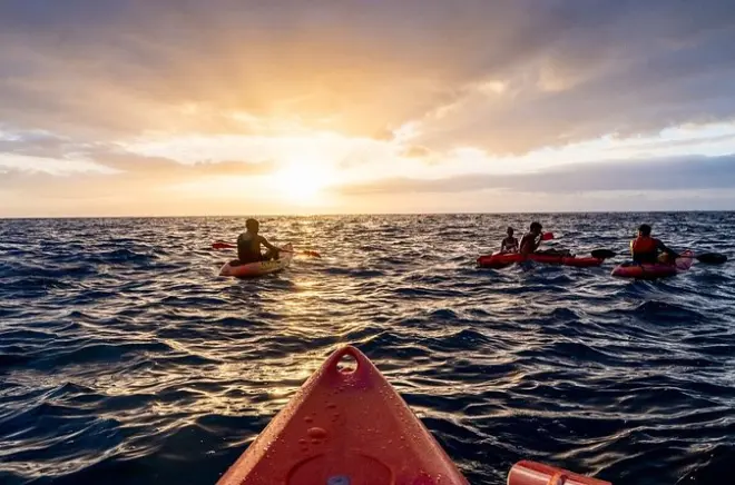 La Palma: Kayak de Poris de Candelaria à Cueva Bonita ao pôr do sol