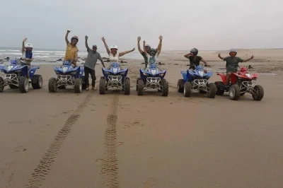 Ride a quad bike near agadir, explore berber villages, and enjoy local mint tea. includes hotel pickup. book your half-day quad adventure now.